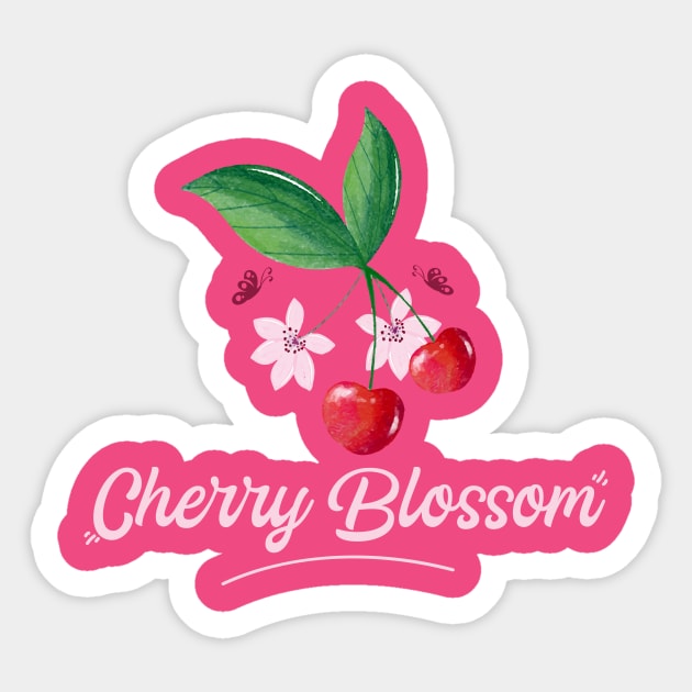 Cherry Blossom,Cherrylicious,Cherry fruit Sticker by Elitawesome